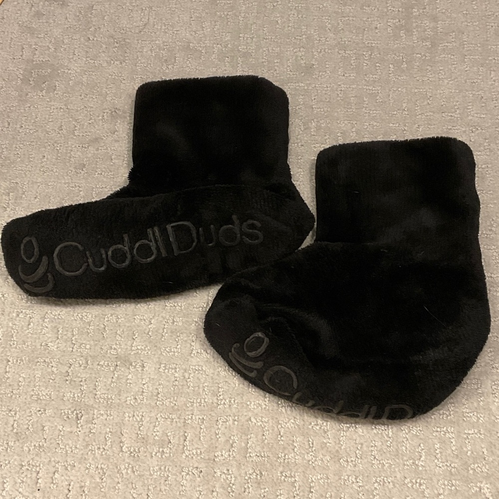 Cuddl Duds Cozy Black Kids Slippers